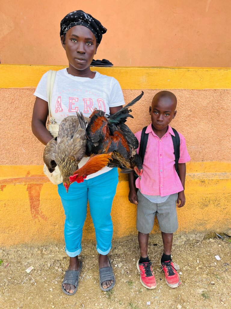 Family receives chickens