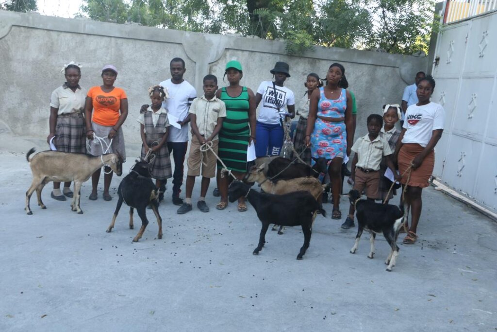 Families receive goats