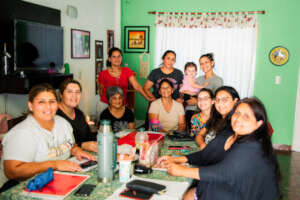 Group of entrepreneurial women working together fo