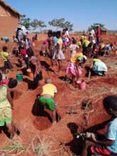 Bir reforestation day for green viallges
