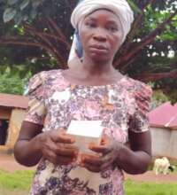 One of the women farmers at Foindu