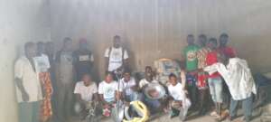 Building Material: 20 bags of cement and few tools