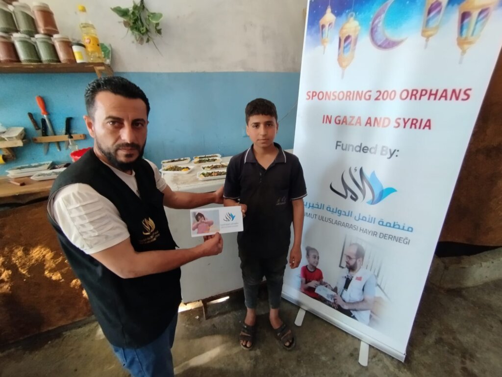 Sponsorships for 200 Orphans In Gaza And Syria