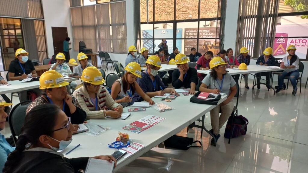 Construction training in partnership with Duralit.