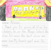 Letter from student who attended an OCT field trip