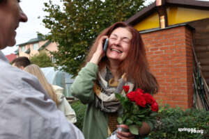 Freedom: Tatsiana has arrived in Lithuania