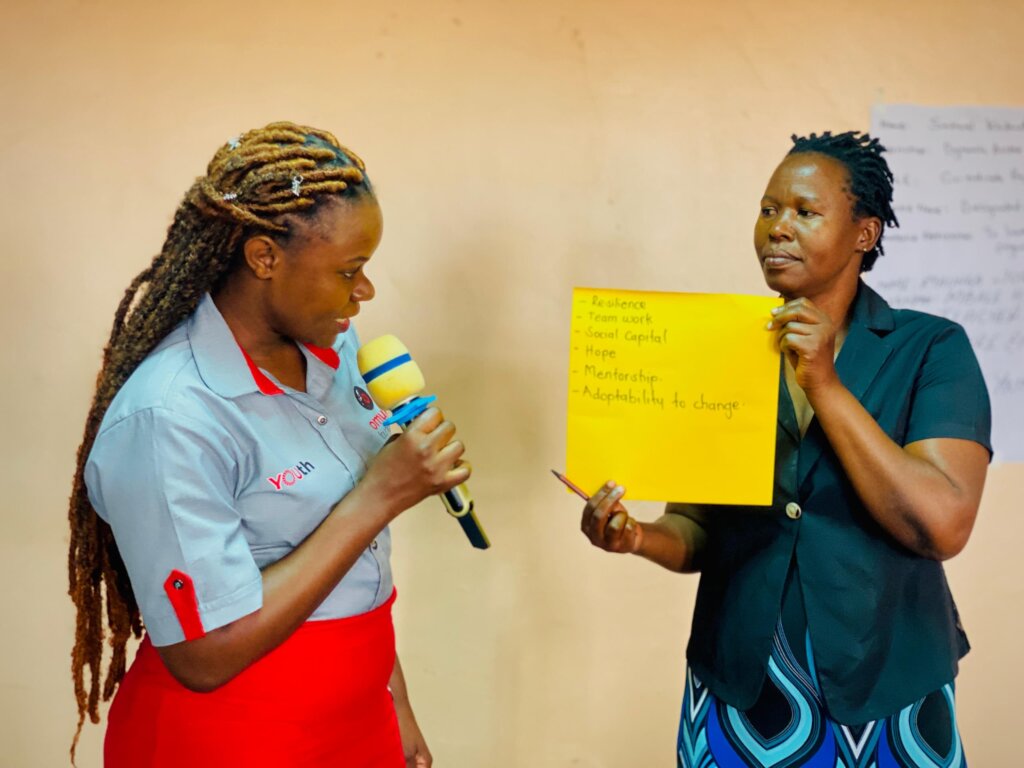 Programs Manager presents to the Red Brigade meeti