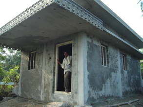 House with plastering completed