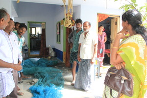 An lesson on fishing nets in another home