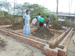 Slab work is in progress