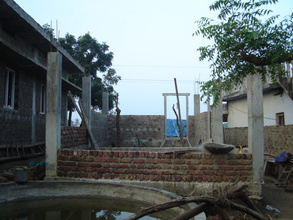 House construction upto Basement level