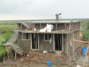 House been built up to slab level