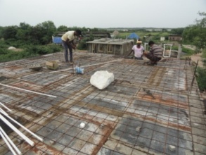 Slab work is being done