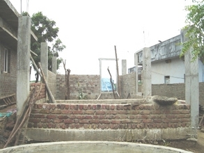 Construction of the house in the Basement level
