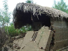 Destroyed home from floods in A.P.