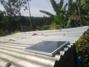 solar panel on the roof
