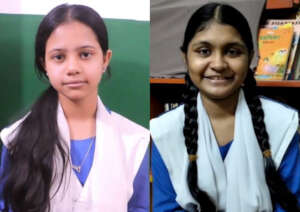 Humaira and Sumaiya from GLP, both love milk!