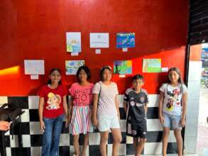 art exposition of the kids' paintings