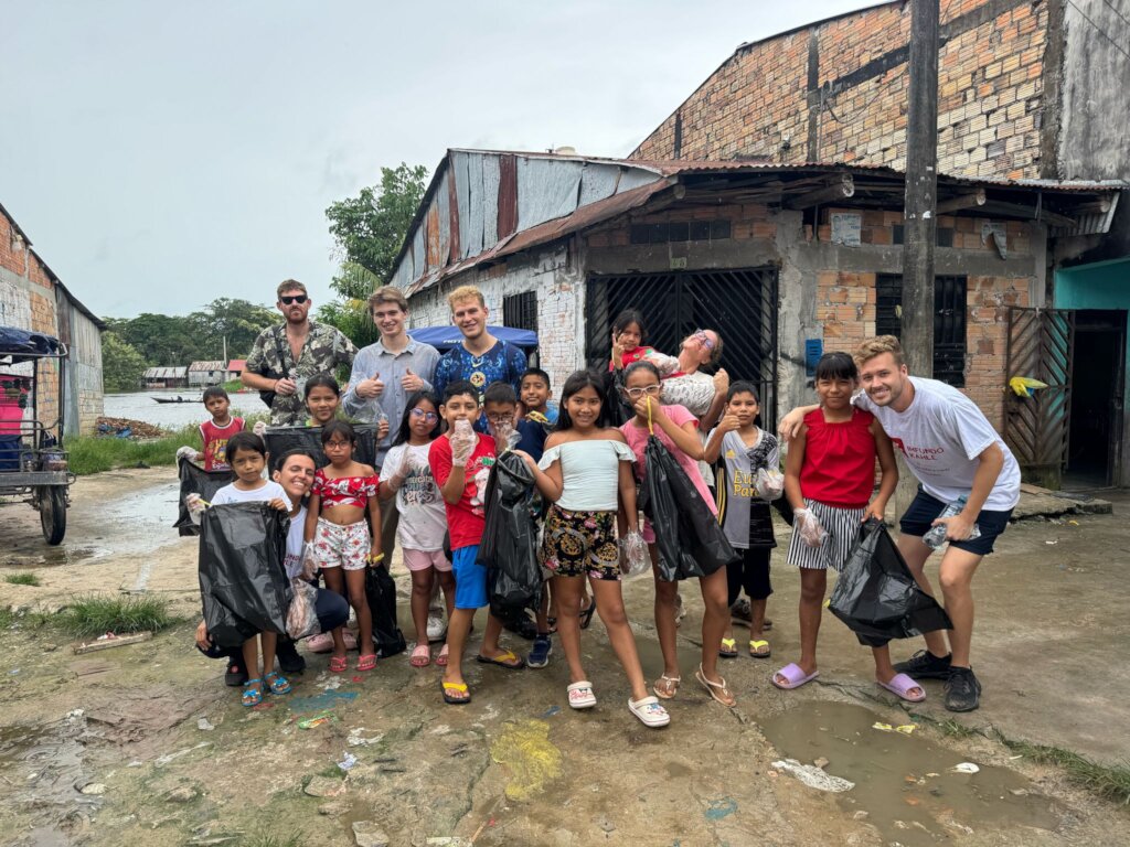Cleaning the neighborhood on earth day