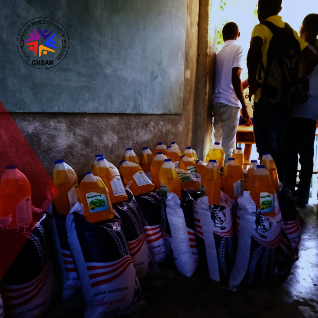 Provide food packages and drinking water in Haiti