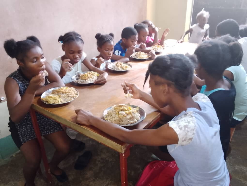 Orphans Served Nutritious Food