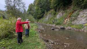 Ihor and Andrii near the Sukel' River