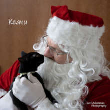 Keanu with Santa