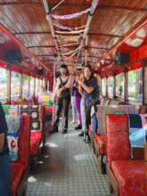 Actividad con los sentidos en el Croche bus