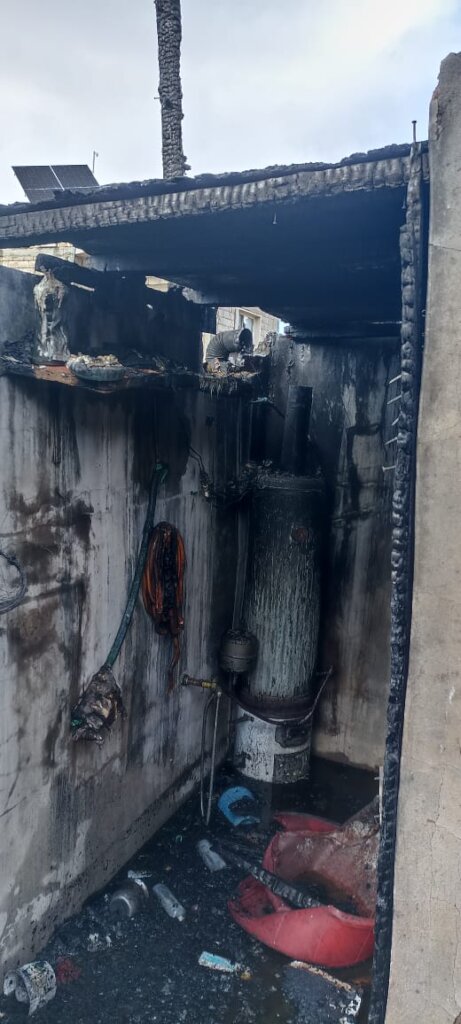 Emergency response to a camp fire in Arsal,Lebanon