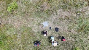 Photo from a drone used to map the area