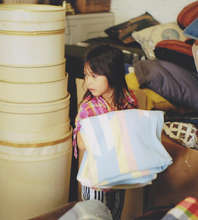 Refugee Girl With Blanket