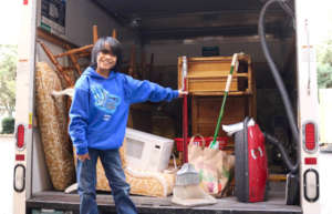 Child with Furniture on Truck