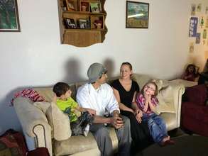 The Marshall family at home