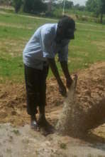 One of the taps placed throughout the village