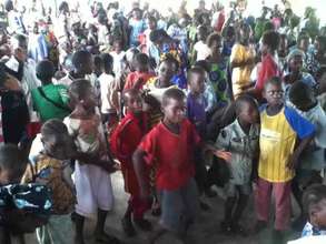 Music students celebrating PFC Day in Kirina