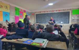 Peer to peer session facilitated by a child