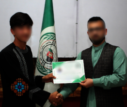 Student and Teacher Graduation Photo