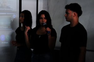 Youth presenting their project