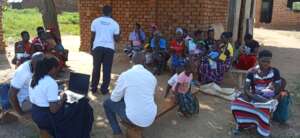 Acommunity workshop with young mothers