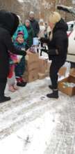 The Mom-mobile distributing aid, Kharkiv 2024