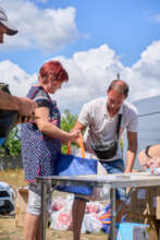 Humanitarian aid delivery in Kharkiv region, 2024