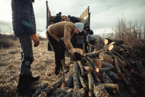 Firewood deliveries in Kharkiv region, 2022