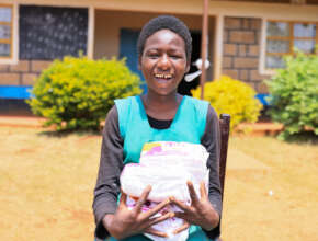 Gatwiri with sanitary towels (1)