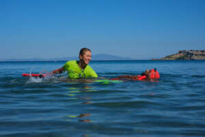 One of our swim classes made possible with the van