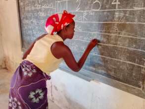 Adult literacy class