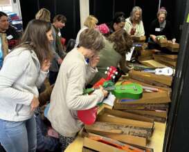 ECE teachers receive ukes for their classroom