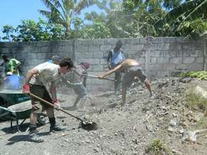 Clearning fields is hot, dirty work!
