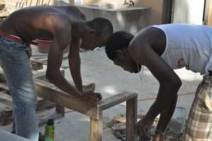 Learning the basics of carpentry