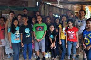 The youth group with their adult advisors