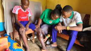 Palliative Care Nurses vist Gideon at his home